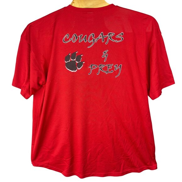 Vintage Russell Athletic Jersey Shirt Men XXL Red Cougars & Prey Mesh Ditek - Picture 2 of 8
